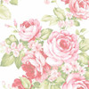 Norwall Wallcoverings AB27612 Abby Rose 3 Grand Floral Wallpaper Pink/Green