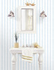 Stripe with Texture Wallpaper in Blue, Soft Blue, Sky  ST36931 by Norwall