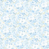 Norwall Wallcoverings Pretty Prints 4 PP35531 Daisy Chain Wallpaper Blue Yellow
