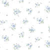 Norwall Wallcoverings Pretty Prints 4 PP35542 Rainbow Floral Wallpaper Blue Green