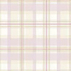 Norwall Wallcoverings AB42403 Abby Rose 3 Plaid Wallpaper Purple/Pink/Cream