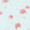 Norwall Wallcoverings Pretty Prints 4 PP35507 Hortensia Trail Wallpaper Teal Pink