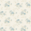 Norwall Wallcoverings PR33859 Floral Prints 2 Mini Hydrangea Trail Wallpaper Cream  Blue Beige