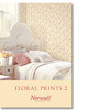Norwall Wallcoverings PR79651 Floral Prints 2 White Wedding Wallpaper Border Beige  Blue  Green  Pink  Brown