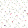 Norwall Wallcoverings PR33801 Floral Prints 2 Small Floral Trail Wallpaper Pink  Blue  Green  Purple