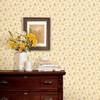 Norwall Wallcoverings Pretty Prints 4 PP23714 Mini Spring Time Trail Wallpaper Yellow Blue Pink