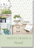 Norwall Wallcoverings Pretty Prints 4 PP27701 Historic Rose Trail Wallpaper  Cream Pink Green