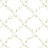 Norwall Wallcoverings Pretty Prints 4 PP27726 Red Rose Trellis Wallpaper Pink Green