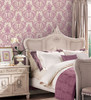 Norwall Wallcoverings SD36154 Stripes & Damasks 3 Sari with Texture Wallpaper Taupe Beige Pink