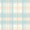 Norwall Wallcoverings AB27603 Abby Rose 3 Plaid Wallpaper Blue/Cream/Red
