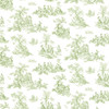 Norwall Wallcoverings Pretty Prints 4 PP27800 Small Toile Wallpaper Green