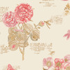 Norwall Paradise PA34246 Botany Floral Wallpaper Red, Cream, Tan