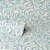 M1669 Salix Leaf Wallpaper in Light Blue Off White Colors with Splash of Color Traditional Style Non Woven Unpasted Wall Covering by Brewster