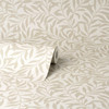 M1668 Salix Leaf Wallpaper in Beige Off White Colors with Neutral Color Palette Traditional Style Non Woven Unpasted Wall Covering by Brewster