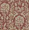 M1685 Richmond Floral Wallpaper in Maroon Gold Red Colors with Woodland Design Whimsical Style Non Woven Unpasted Wall Covering by Brewster