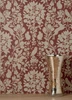 M1685 Richmond Floral Wallpaper in Maroon Gold Red Colors with Woodland Design Whimsical Style Non Woven Unpasted Wall Covering by Brewster