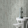 4015-427332 Albright Weathered Oak Panels Wallpaper in Light Blue Gray Colors with Woodgrain Detailing Traditional Style Wall Covering Non Woven Unpasted Vinyl by Brewster