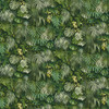 2979-37280-2 Luana Tropical Forest Wallpaper in Green Colors with Vivid Lush Palm Leaves Tropical Style Vinyl Unpasted Wall Covering by Brewster