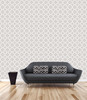2625-21856 Origin Grey Quatrefoil Wallpaper Non Woven Material Geometric Theme Modern Style Symetrie Collection from A-Street Prints by Brewster Made in Great Britain