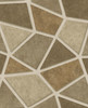 2896-25351 Coty Brass Geometric Patchwork Wallpaper in Gold Brown Colors with Mosaic Bold Shapes Tile Style Non Woven Unpasted Wall Covering by Brewster