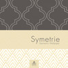 2625-21860 Omega Gold Geometric Wallpaper Non Woven Material Modern Style Symetrie Collection from A-Street Prints by Brewster Made in Great Britain