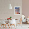 UW24787 LeVeque Deco Diamond Geo Wallpaper in Cream Neutral Gold Colors with Metallic Ink Details Modern Style Non Woven Paste the Wall Wall Covering by Brewster