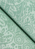 2973-87369 Maris Flock Damask Wallpaper with Stylized Illustrative Florals in Mint Blue Colors Glam Style Unpasted Non Woven by Brewster