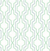 2973-90605 Rion Trellis Wallpaper with Geometric Chain Link in Dark Bright Green Colors Transitional Style Unpasted Acrylic Coated Paper by Brewster