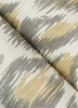 2973-90305 Electra Leopard Spot String Wallpaper with Ikat Spots Finish in Wheat Neutral Pale Yellow Gray Colors Glam Style Unpasted Acrylic Coated Paper by Brewster