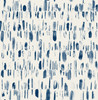 2973-90202 Dwell Brushstrokes Wallpaper with Crisp Brushstrokes in Navy Blue White Colors Modern Style Unpasted Acrylic Coated Paper by Brewster