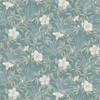 4044-38028-5 Malecon Floral Wallpaper in Aqua Blue Colors with Serene and Tranquil Ambiance Vintage Style Unpasted Non Woven Vinyl Wall Covering by Brewster