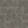 2908-25322 Cheverny Coffee Geometric Wood Wallpaper Modern Style Unpasted Non Woven Material Alchemy Collection from A-Street Prints by Brewster Made in Great Britain