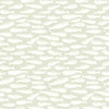 3122-10514 Nunkie Sardine Wallpaper with Playful Coastal Charm in Sage Green Off White Colors Coastal Style Prepasted Acrylic Coated Paper