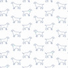 3122-10404 Yoop Off-White Dog Wallpaper with Outlines of Labradors in Off White Blue Colors Modern Style Prepasted Acrylic Coated Paper