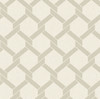 2971-86311 Payton Hexagon Trellis Wallpaper with Linked Smart Twist in Beige Neutral Gray Colors Coastal Style Non Woven Backed Vinyl Unpasted by Brewster