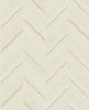 2835-42417 Punta Mita Chevron Wallpaper with Timeless Chic Luxurious Flair in Cream Neutral Gold Colors Transitional Style Unpasted Vinyl by Brewster