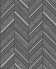 2835-42418 Punta Mita Chevron Wallpaper with Shimmering Glitter in Charcoal Black Colors Transitional Style Unpasted Vinyl by Brewster