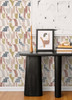 NUS4632 Warm Multi Lenny Geometric Peel & Stick Wallpaper with Funky Shapes in Warm Multi Multicolor Colors Bohemian Style Peel and Stick Adhesive Vinyl