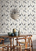 NUS4634 Multi Lenny Geometric Peel & Stick Wallpaper with Funky Shapes in Taupe Multi Neutral Colors Bohemian Style Peel and Stick Adhesive Vinyl