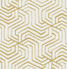 NUS4392 Farrow Peel & Stick Wallpaper with Stylish Ochre Maze in Ochre Yellow Colors Modern Style Peel and Stick Adhesive Vinyl