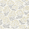 NUS3546 Wethersfield Peel & Stick Wallpaper with Bouquet of Flowers in Yellow Blue Off White Colors Bohemian Style Peel and Stick Adhesive Vinyl