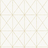 NUS3577 Get In Line Peel & Stick Wallpaper with Industrial Chic Look in Gold Off White Colors Modern Style Peel and Stick Adhesive Vinyl
