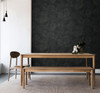 JP10710 Eren Wallpaper Rich Onyx Black Heavyweight Acrylic Coated Paper (FSC) Japandi Style Collection Made in United States