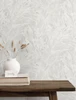 JP11018 Mari Wallpaper Fog Gray 20 0z. Type II Vinyl Japandi Style Collection Made in United States