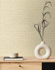 JP11203 Mika Wallpaper Wheat Beige Heavyweight Acrylic Coated Paper (FSC) Japandi Style Collection Made in United States