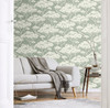 JP11704 Nara Stringcloth Wallpaper Sage Green Heavyweight Acrylic Coated Paper (FSC) Japandi Style Collection Made in United States