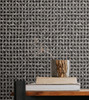 JP11200 Mika Wallpaper Onyx Black Heavyweight Acrylic Coated Paper (FSC) Japandi Style Collection Made in United States