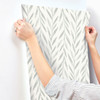 York Magnolia Home 3 Willow Wallpaper, Grey