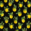 DB20400 Lemoncello Botanical Black Vinyl Self Adhesive Contemporary Style Wallpaper by Daisy Bennett Made in United States