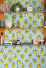 DB20402 Lemoncello Botanical Sky Blue Vinyl Self Adhesive Contemporary Style Wallpaper by Daisy Bennett Made in United States